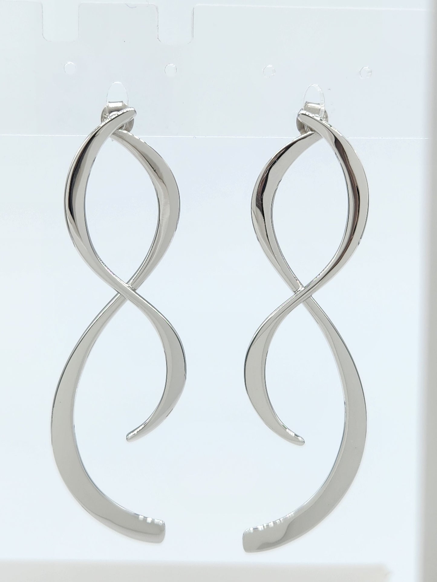 Swirl Earrings Silver