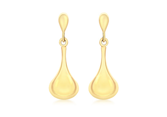Bell Drop Earrings Gold