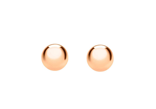 Ball Stud Earrings Yellow/White/Rose Gold/Silver