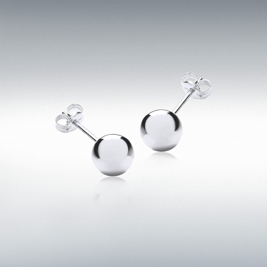 Ball Stud Earrings Yellow/White/Rose Gold/Silver