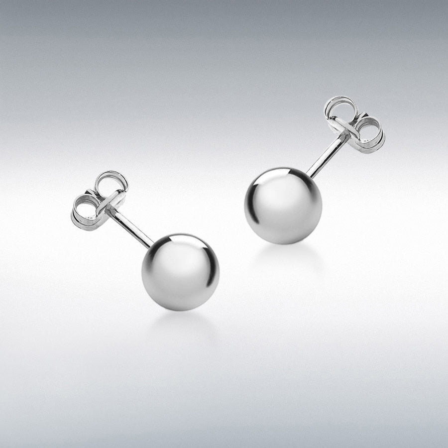 Ball Stud Earrings Yellow/White/Rose Gold/Silver